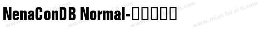 NenaConDB Normal字体转换